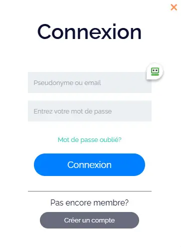 Connexion des membres du MRXBet CASINO